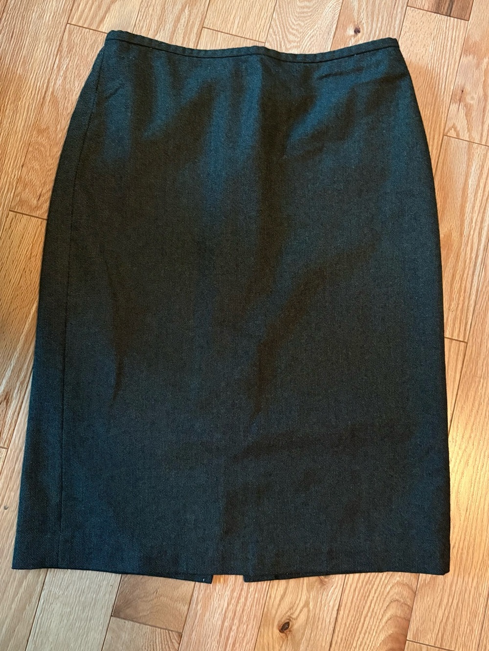 LOFT Green Lined Pencil Skirt